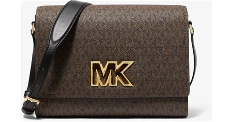 michael kors mimi medium logo messenger bag|michael kors studded crossbody bag.